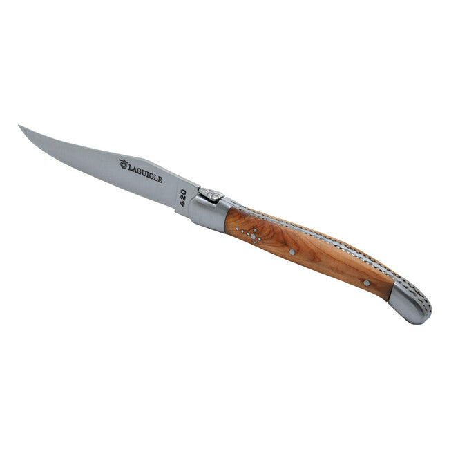 Laguiole DUB123 nož za meso nehrđajući čelik ručka od korijena borovice, oštrica 12cm