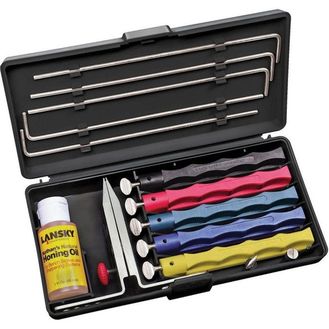 Lansky Deluxe Knife Sharpening System brusni set 5 kom