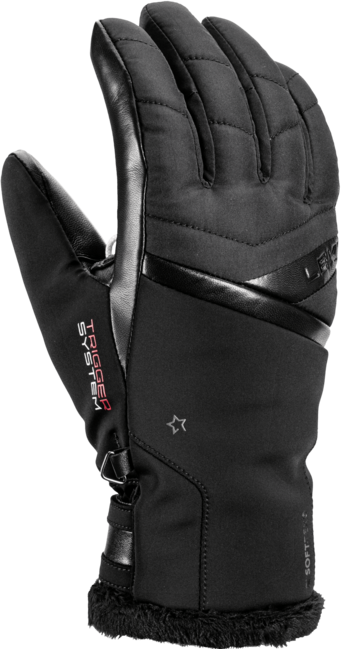 LEKI Snowfox 3D Women skijaške rukavice zimske ženske, crne
