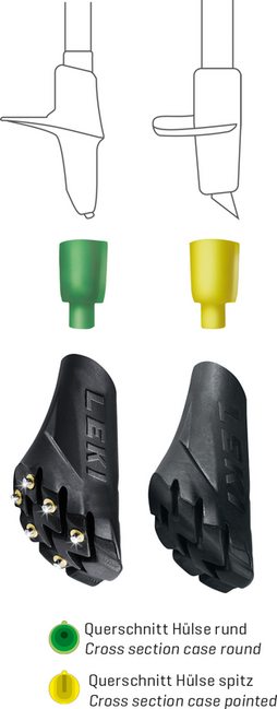 LEKI Silent Spike Pad zamjenski dio Walking Multi System, crni