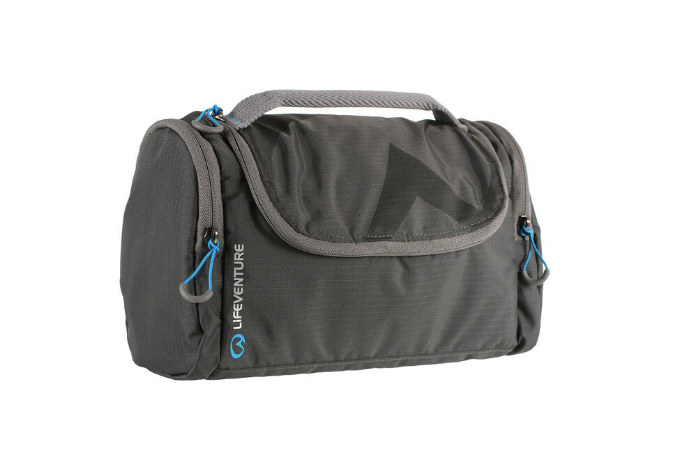 Lifeventure Holdall najlonska toaletna torbica s odvojivim zrcalom, siva