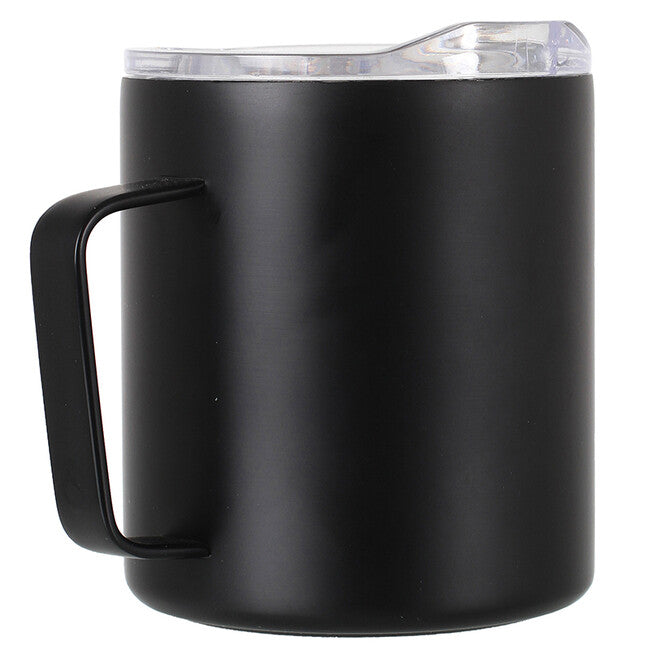 Lifeventure Insulated Mountain Mug outdoor nehrđajuća šalica s poklopcem 350 ml, crna