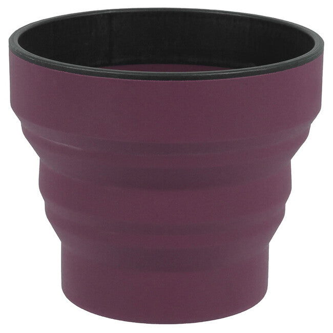 Lifeventure Ellipse Flexi Mug silikonska sklopiva šalica 350 ml, ljubičasta