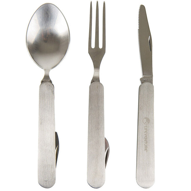 Lifeventure Knife Fork Spoon Set sklopivi pribor - Folding