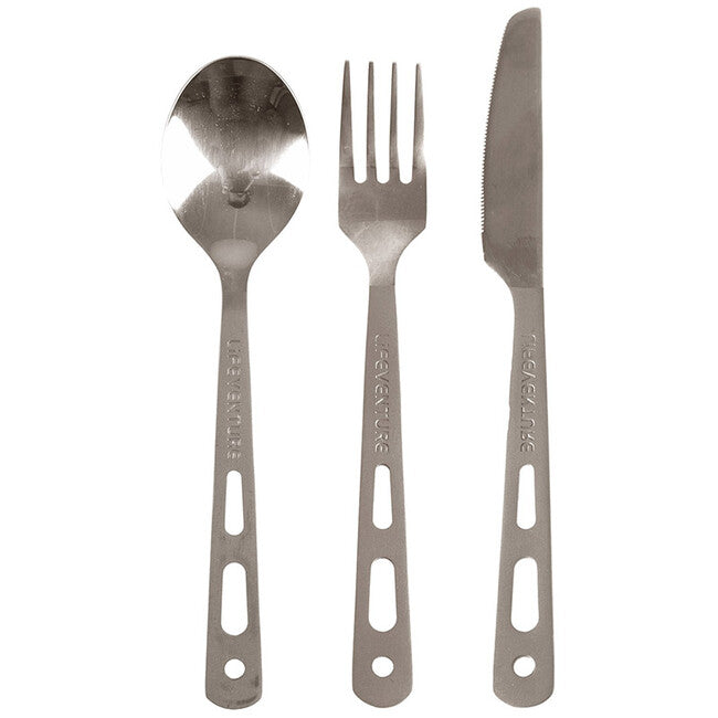Lifeventure Knife Fork Spoon set titanijskih pribora