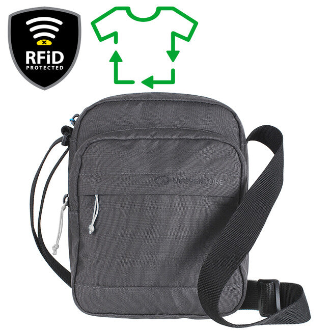 Lifeventure RFiD torba preko ramena, siva