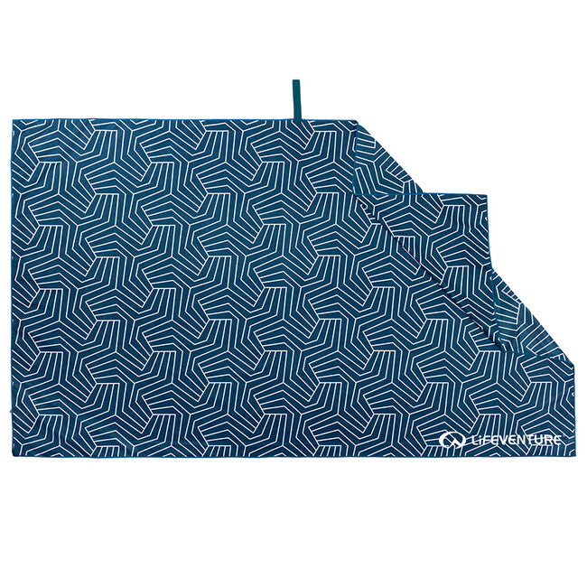 Lifeventure Printed SoftFibre Trek Towel giant ručnik, mornarički plav
