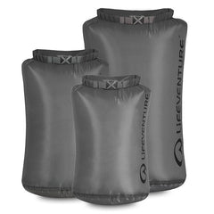 Lifeventure vodonepropusna torba set 5 l, 10 l, 25 l, siva