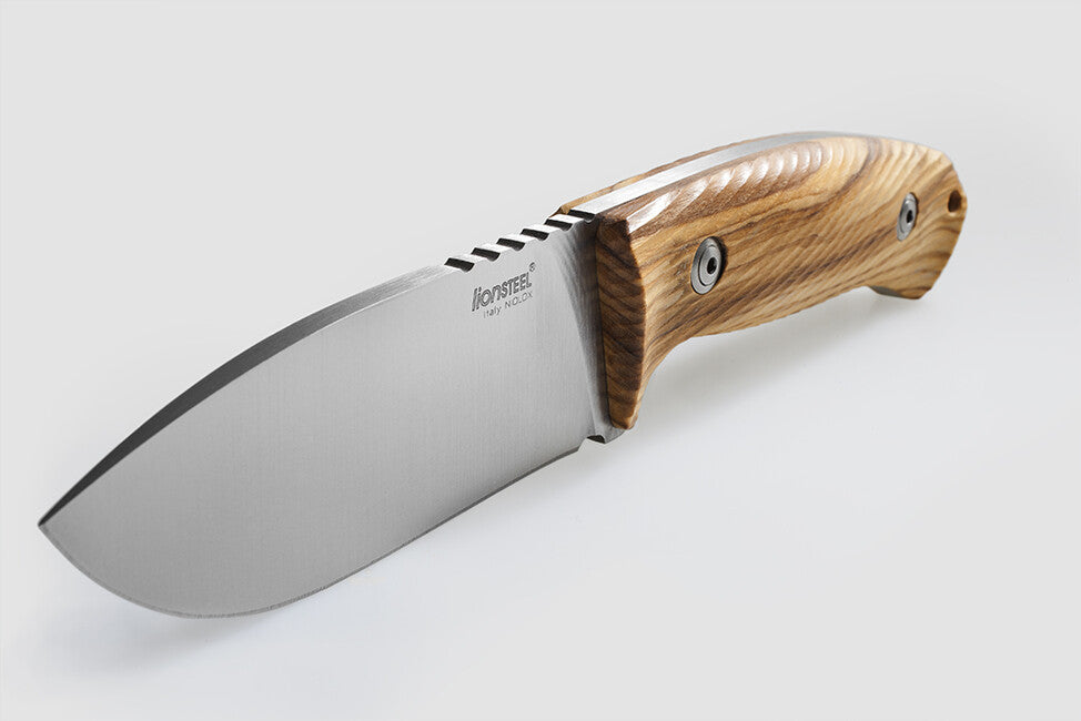Lionsteel M3 UL lovački bodež s ručkom od maslinovog drva