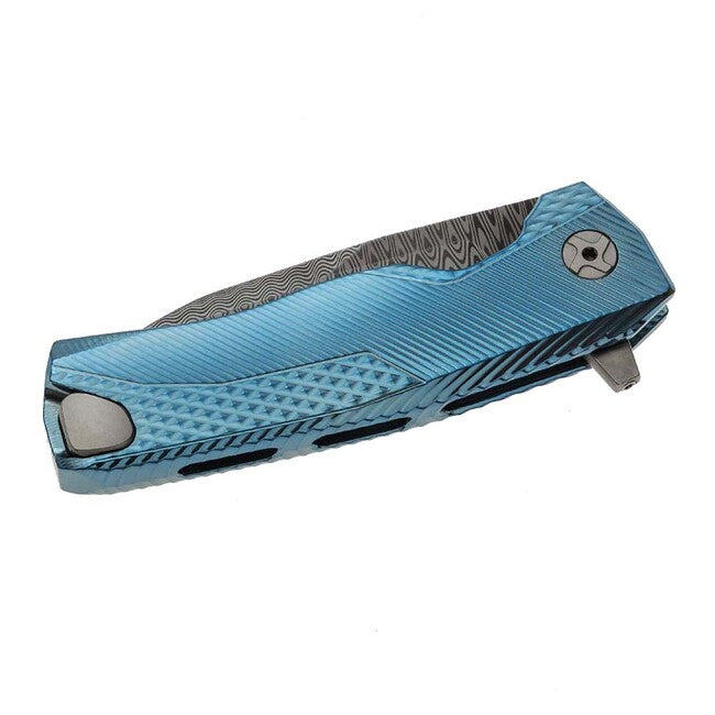 Lionsteel ROK DD BL luksuzni džepni nož s ručkom od masivnog titanija