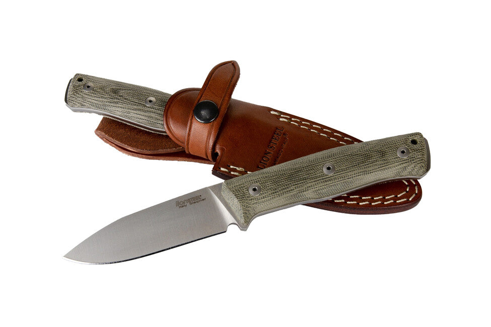 Lionsteel B35 CVG nož bushcraft s fiksnom oštricom od čelika Sleipner tipa