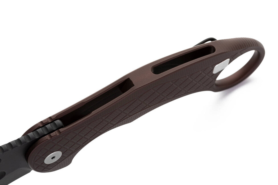 Lionsteel L.E. ONE 1 A EB nož tipa KARAMBIT Emerson Design razvijen u suradnji, Earth Brown/Chemical Black