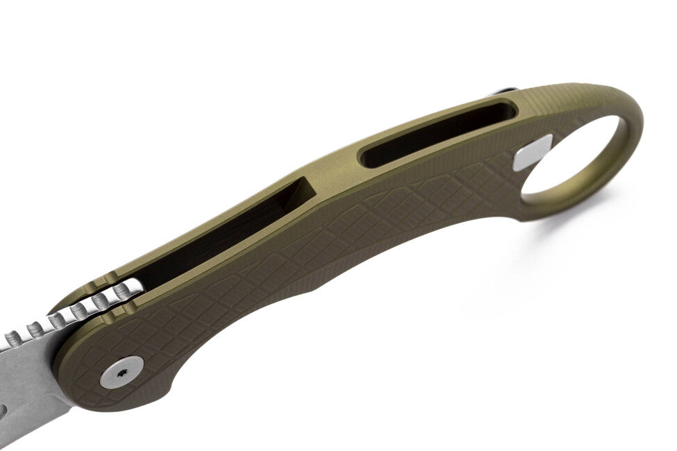 Lionsteel L.E. ONE 1 A GS nož tipa KARAMBIT Green/stone washed razvijen u suradnji Emerson Design