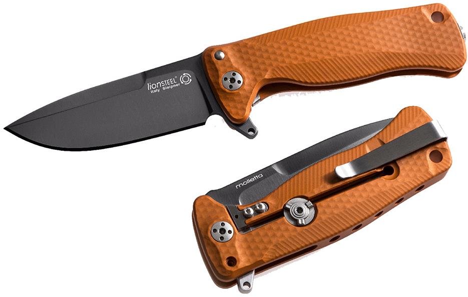 Lionsteel SR22A OB vrlo robustan džepni nož, oštrica od čelika Sleipner