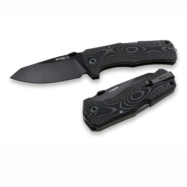 Lionsteel TM1 MB vrlo robustan džepni nož s crnom oštricom