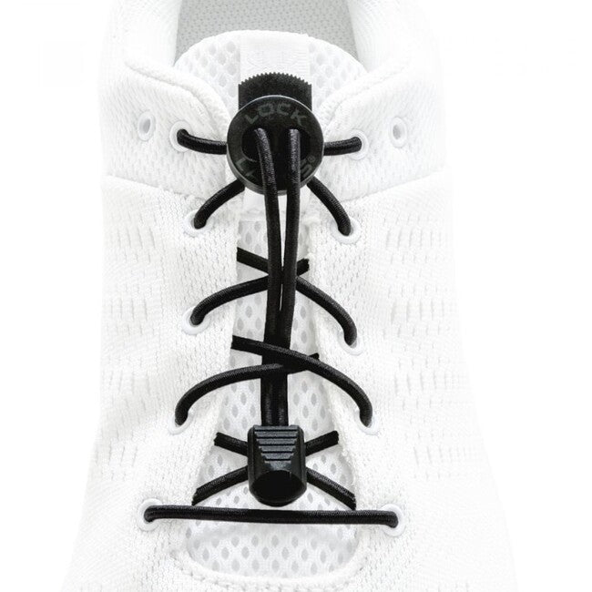 Lock Laces vezice za cipele, black solid