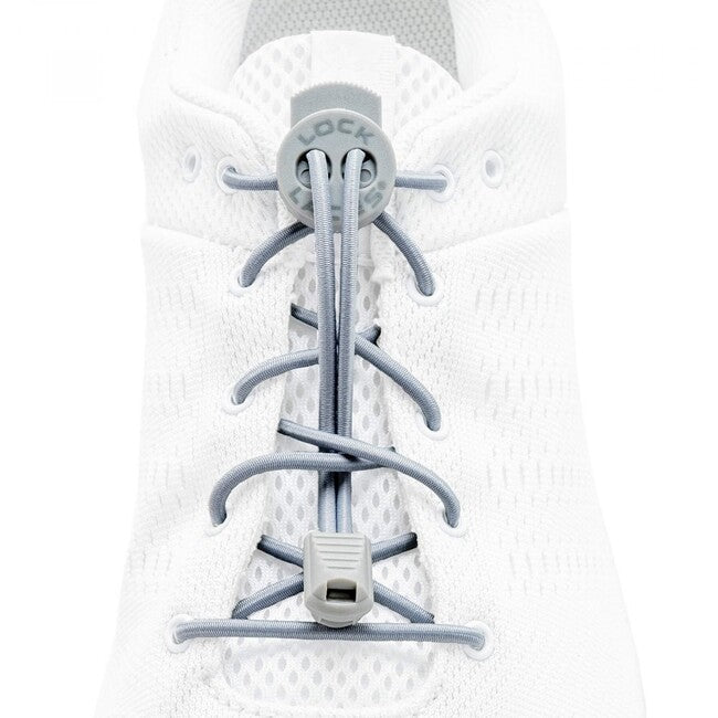 Lock Laces vezice za cipele, gray solid
