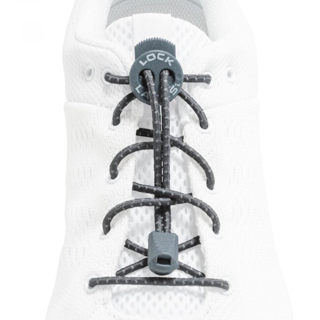 Lock Laces vezice za cipele, reflective storm gray