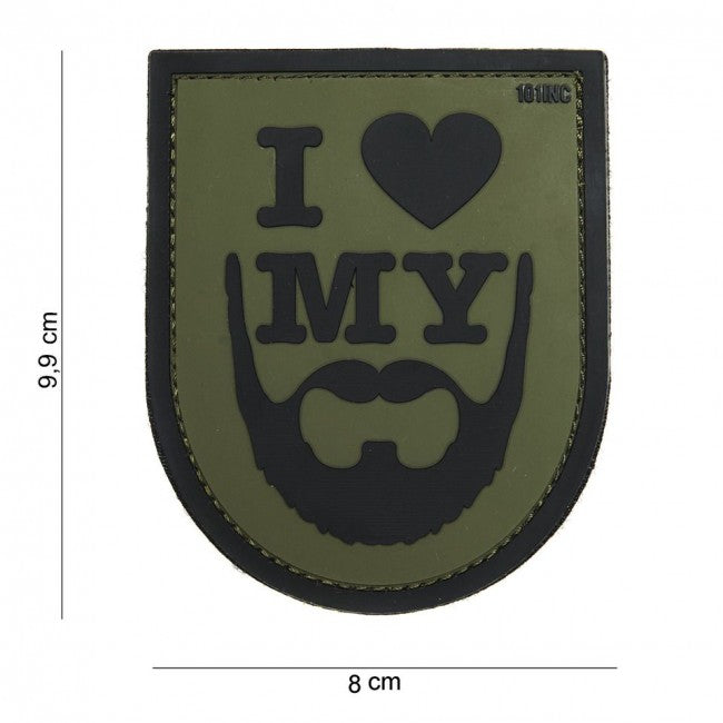 WARAGOD našivak PVC "I love my beard"