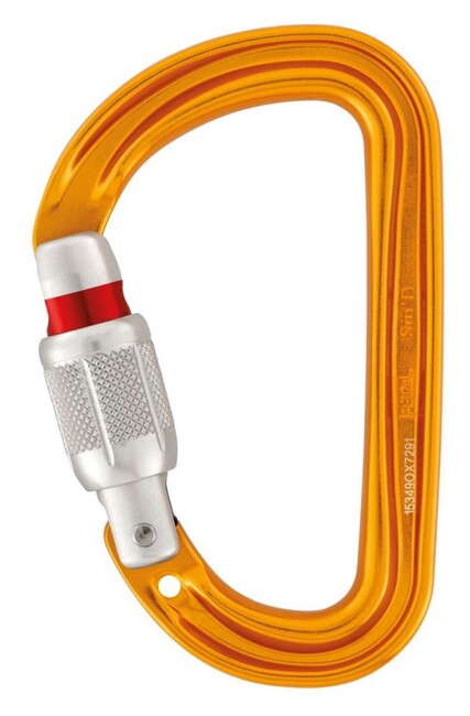 Petzl Sm´D karabiner Screw-Lock s vijčanom zaštitom, srebrn