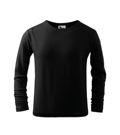 Malfini Fit-T LS dječja majica s dugim rukavom, crna