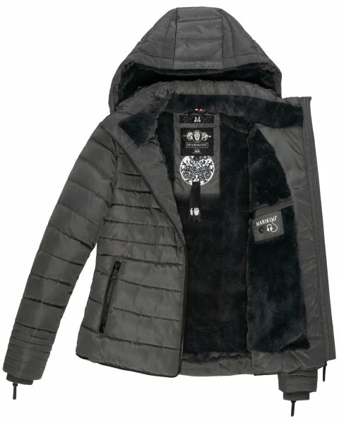 Marikoo Amber ženska zimska jakna s kapuljačom, Anthracite
