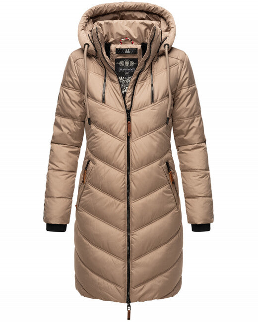 Marikoo ARMASA ženska zimska jakna, Taupe grey