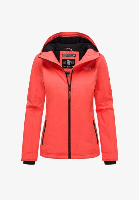 Marikoo BROMBEERE ženska prijelazna jakna s kapuljačom, Coral pink