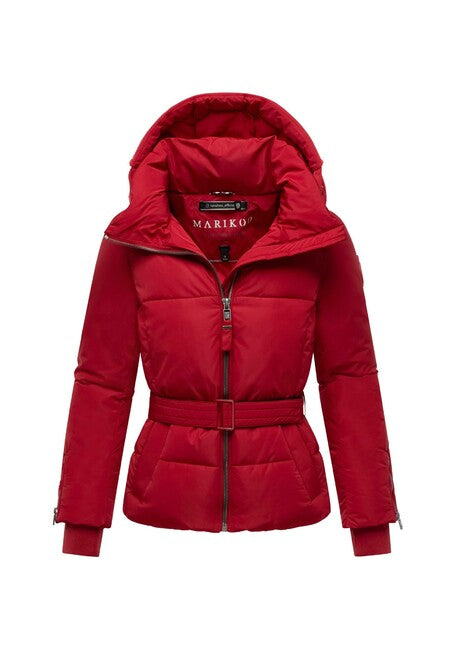 Marikoo Aleyna16 zimska jakna ženska s kapuljačom, deep red