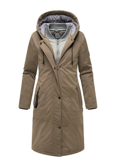Marikoo Ledalaa parka zimska ženska s kapuljačom, stone brown