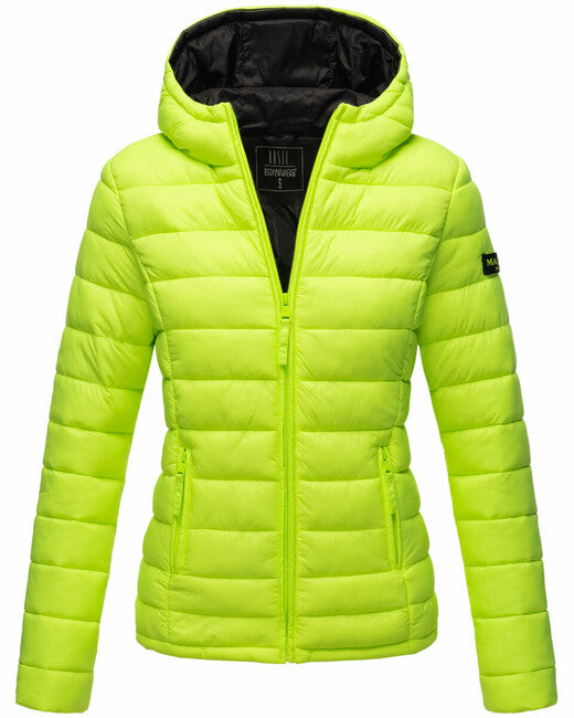 Marikoo Lucy ženska prijelazna jakna s kapuljačom, Neon green
