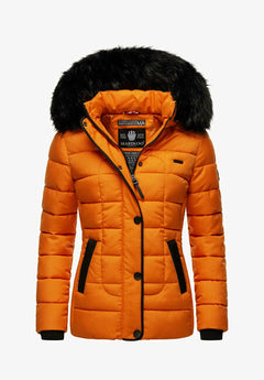 Marikoo Unique ženska zimska jakna s kapuljačom, Burnt orange