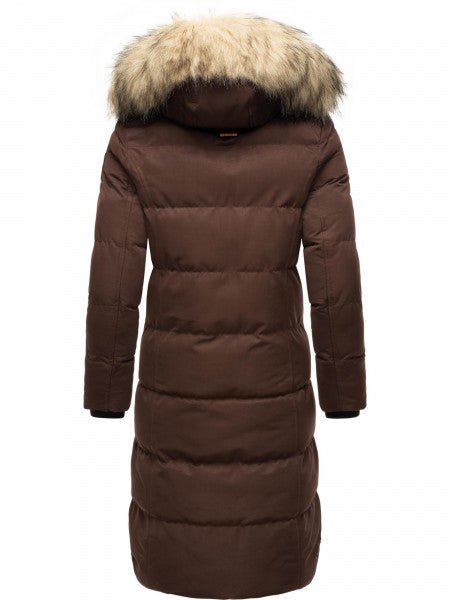 Marikoo Schneesternchen ženska zimska jakna s kapuljačom, Dark choco