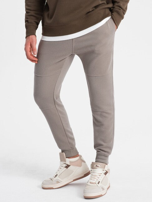 Ombre V4 muške jogger trenirke, sive