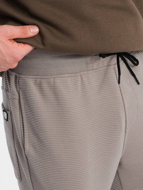 Ombre V4 muške jogger trenirke, sive