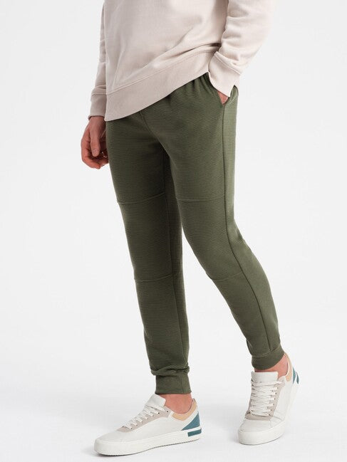 Ombre V3 muške jogger trenirke, maslinasto zelene