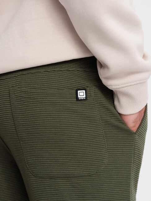Ombre V3 muške jogger trenirke, maslinasto zelene