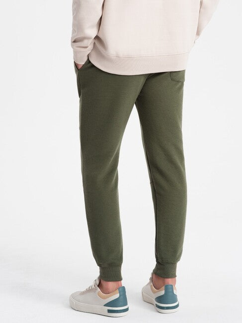 Ombre V3 muške jogger trenirke, maslinasto zelene