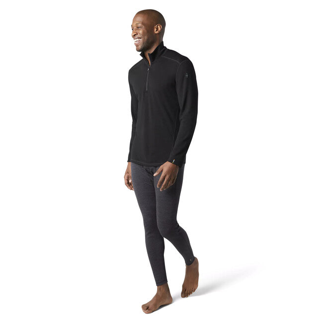 Smartwool CLASSIC THERMAL MERINO donje rublje M 1/4 ZIP B BL, crno