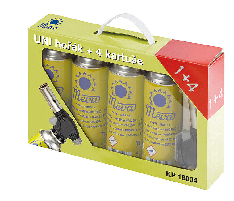 MEVA Uni gorionik + 4 kartuše
