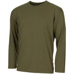 MFH američka majica s dugim rukavima 170 g/m², OD green