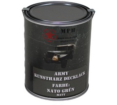 MFH army kanister boja, NATO zelena mat, 1 litar