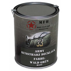 MFH army boca boja, šumska zelena mat, 1 litar