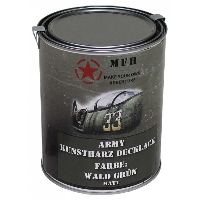 MFH army boca boja, šumska zelena mat, 1 litar