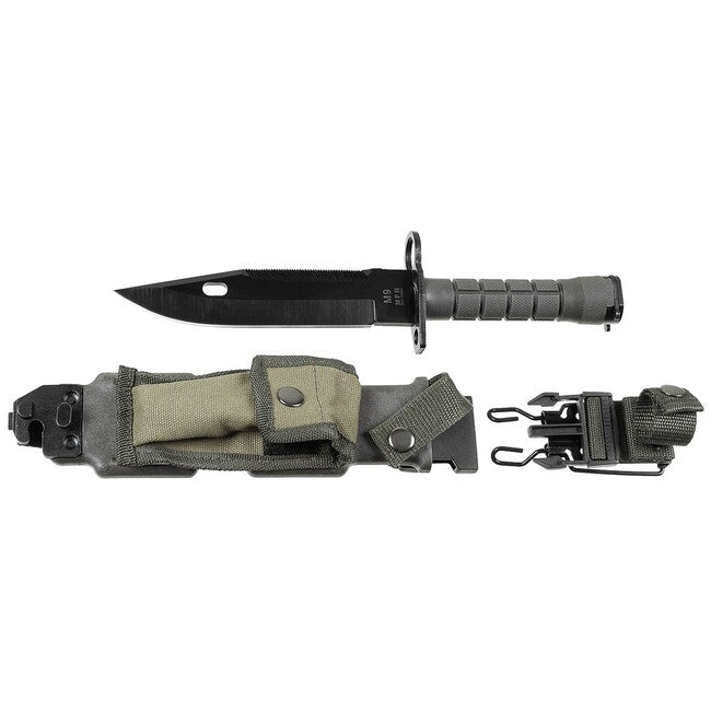 MFH M9 bajonet plastična ručka, futrola, OD green