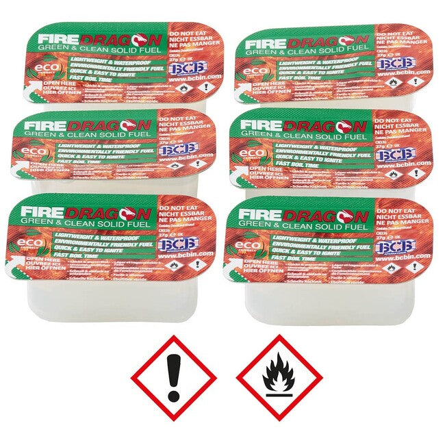 MFH Firedragon paket gelskog čvrstog goriva 6 kom, 162 g (1 kom cca 27 g)