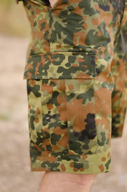 MFH BDU kratke hlače muške, flecktarn