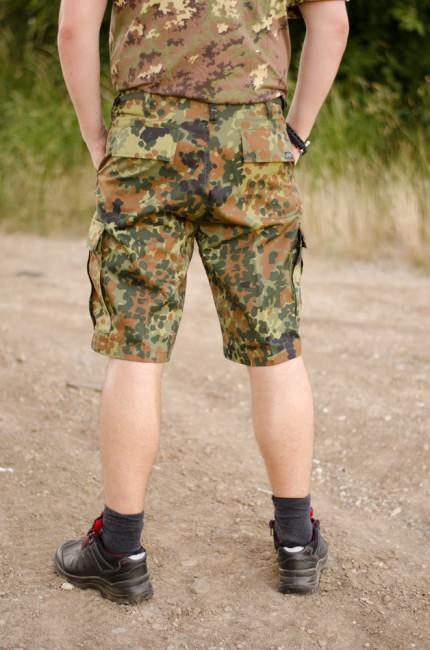 MFH BDU kratke hlače muške, flecktarn