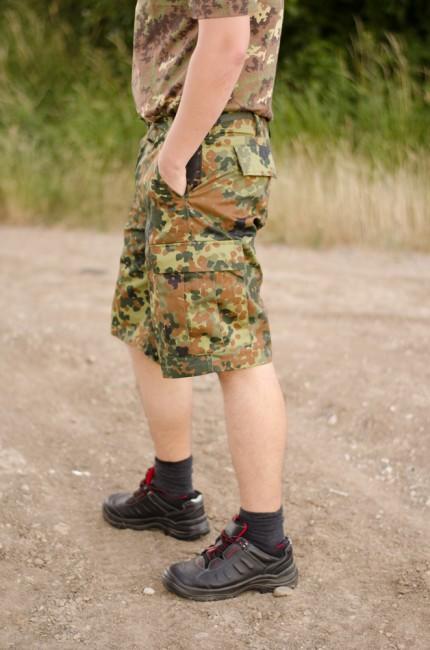 MFH BDU kratke hlače muške, flecktarn