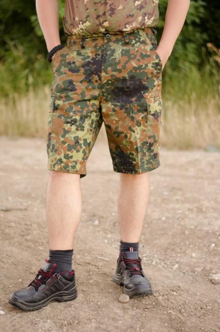 MFH BDU kratke hlače muške, flecktarn